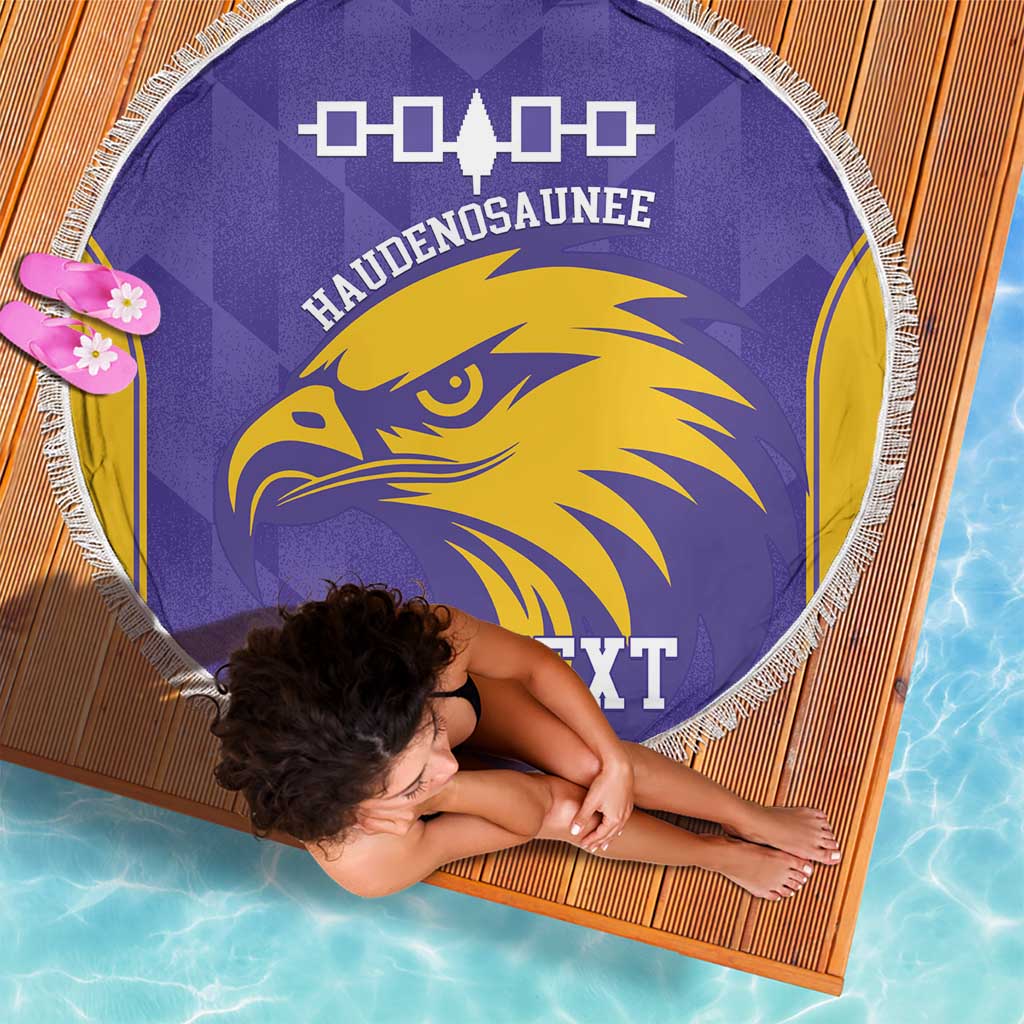Custom Haudenosaunee Lacrosse Beach Blanket 2025 Go Nationals