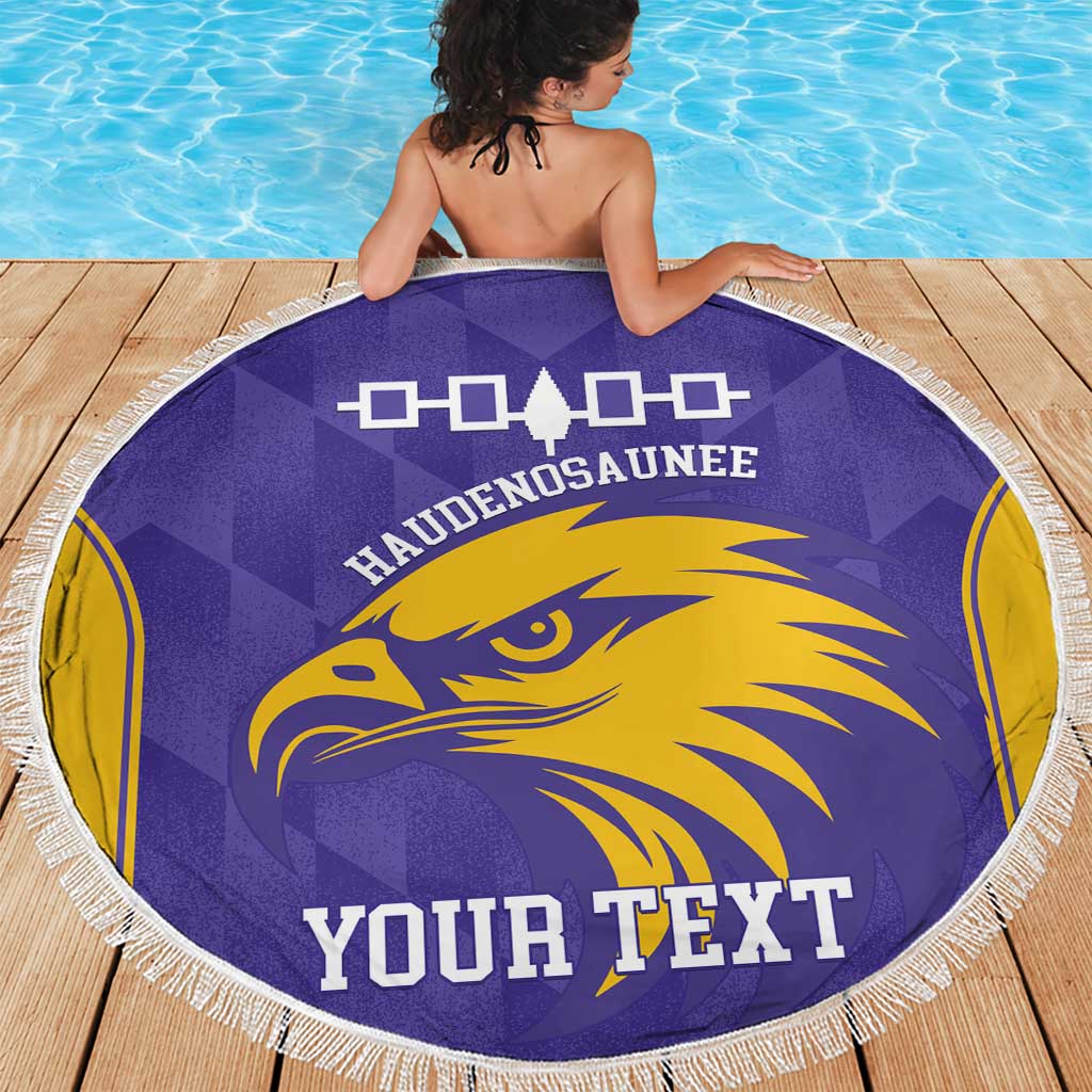 Custom Haudenosaunee Lacrosse Beach Blanket 2025 Go Nationals