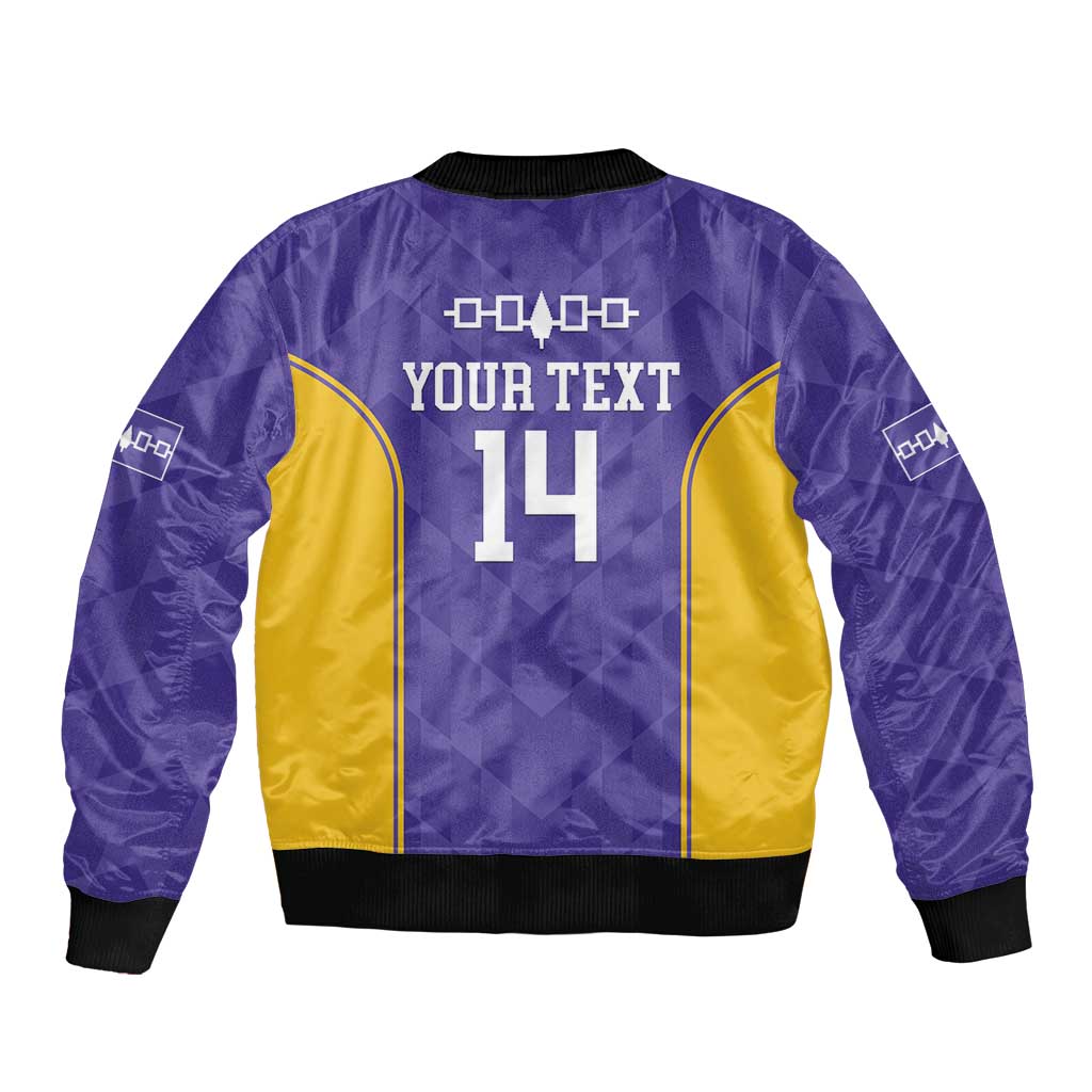 Custom Haudenosaunee Lacrosse Bomber Jacket 2025 Go Nationals