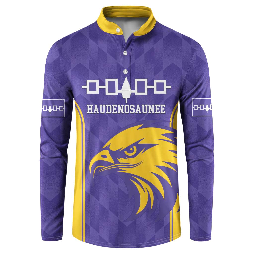 Custom Haudenosaunee Lacrosse Button Sweatshirt 2025 Go Nationals