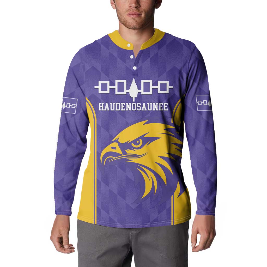 Custom Haudenosaunee Lacrosse Button Sweatshirt 2025 Go Nationals