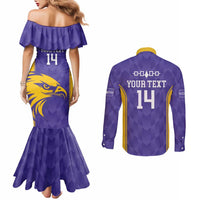 Custom Haudenosaunee Lacrosse Couples Matching Mermaid Dress and Long Sleeve Button Shirt 2025 Go Nationals