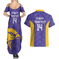 Custom Haudenosaunee Lacrosse Couples Matching Summer Maxi Dress and Hawaiian Shirt 2025 Go Nationals