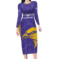 Custom Haudenosaunee Lacrosse Family Matching Long Sleeve Bodycon Dress and Hawaiian Shirt 2025 Go Nationals