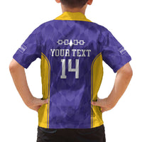 Custom Haudenosaunee Lacrosse Family Matching Off The Shoulder Long Sleeve Dress and Hawaiian Shirt 2025 Go Nationals