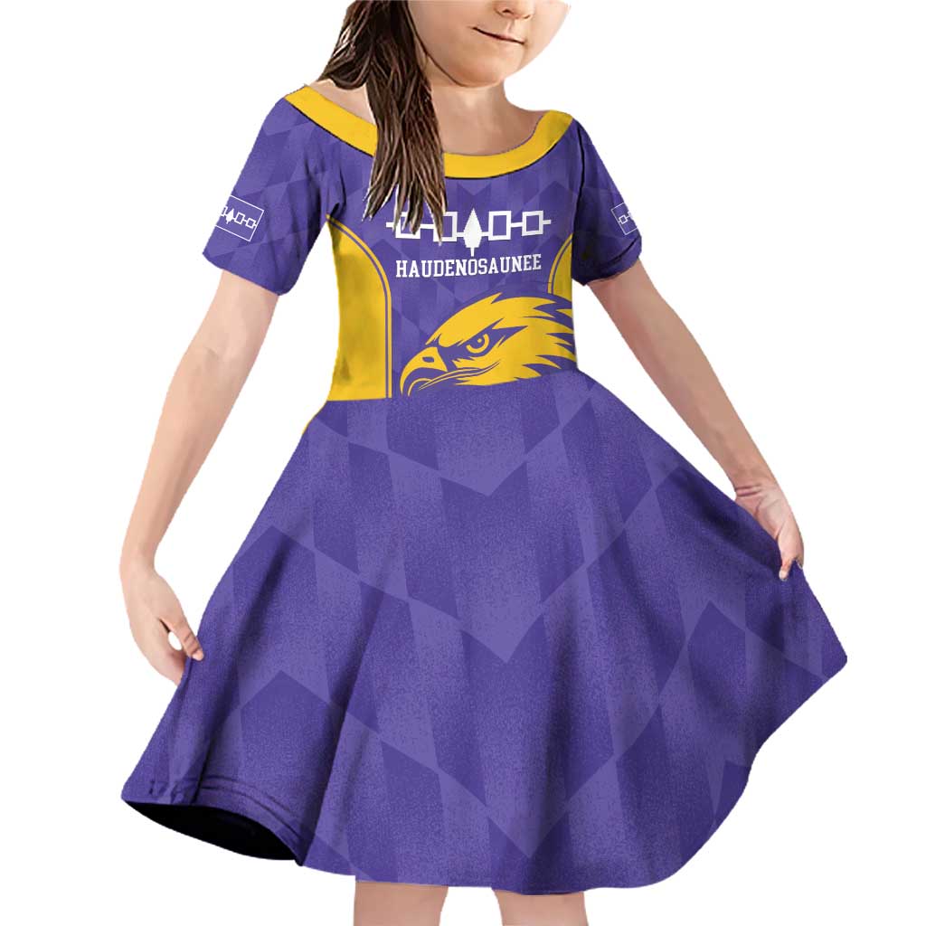 Custom Haudenosaunee Lacrosse Family Matching Off Shoulder Short Dress and Hawaiian Shirt 2025 Go Nationals