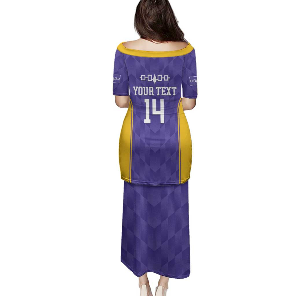 Custom Haudenosaunee Lacrosse Family Matching Puletasi and Hawaiian Shirt 2025 Go Nationals