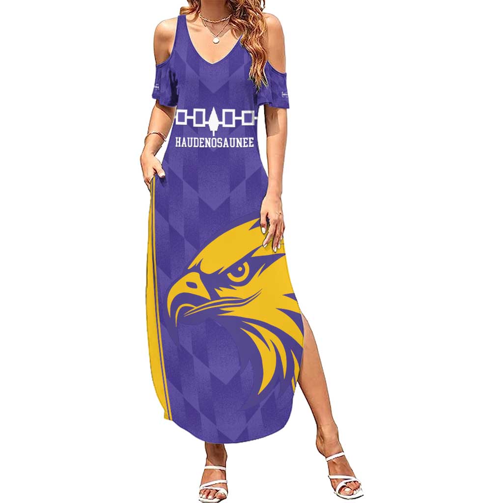 Custom Haudenosaunee Lacrosse Family Matching Summer Maxi Dress and Hawaiian Shirt 2025 Go Nationals