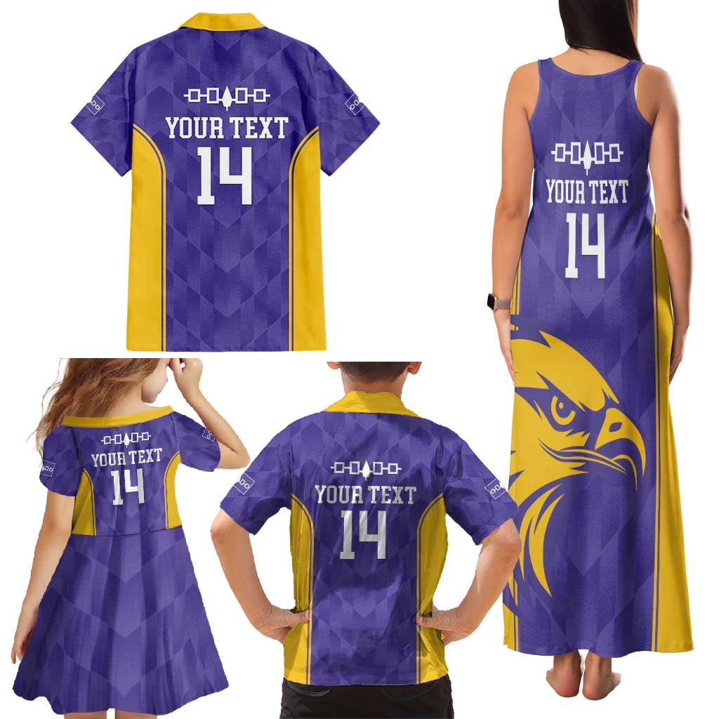 Custom Haudenosaunee Lacrosse Family Matching Tank Maxi Dress and Hawaiian Shirt 2025 Go Nationals