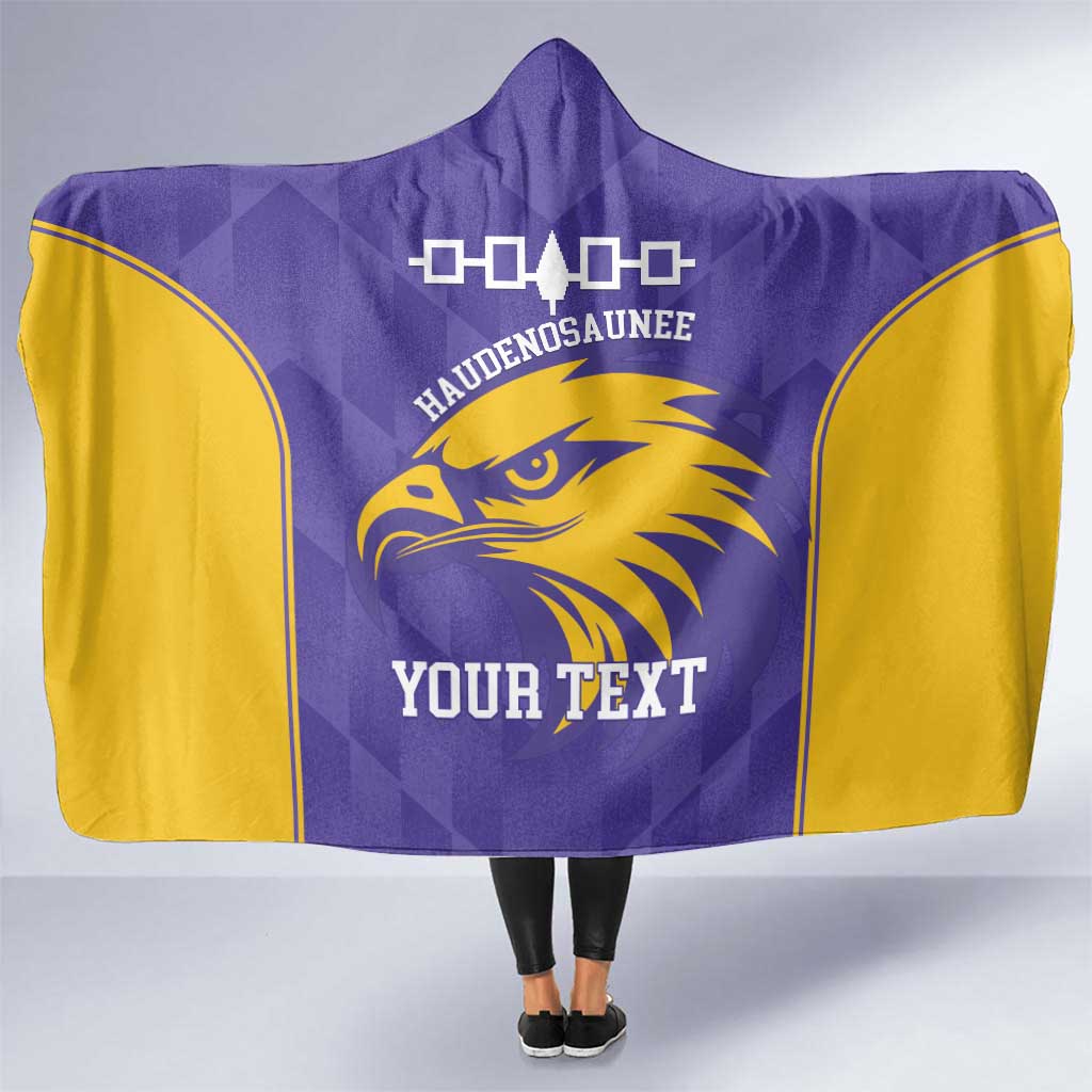 Custom Haudenosaunee Lacrosse Hooded Blanket 2025 Go Nationals