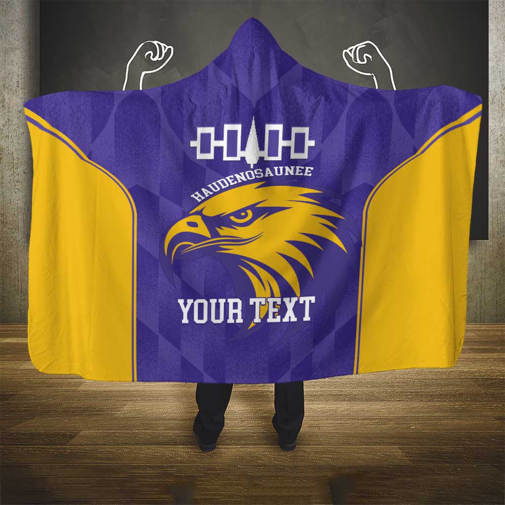 Custom Haudenosaunee Lacrosse Hooded Blanket 2025 Go Nationals