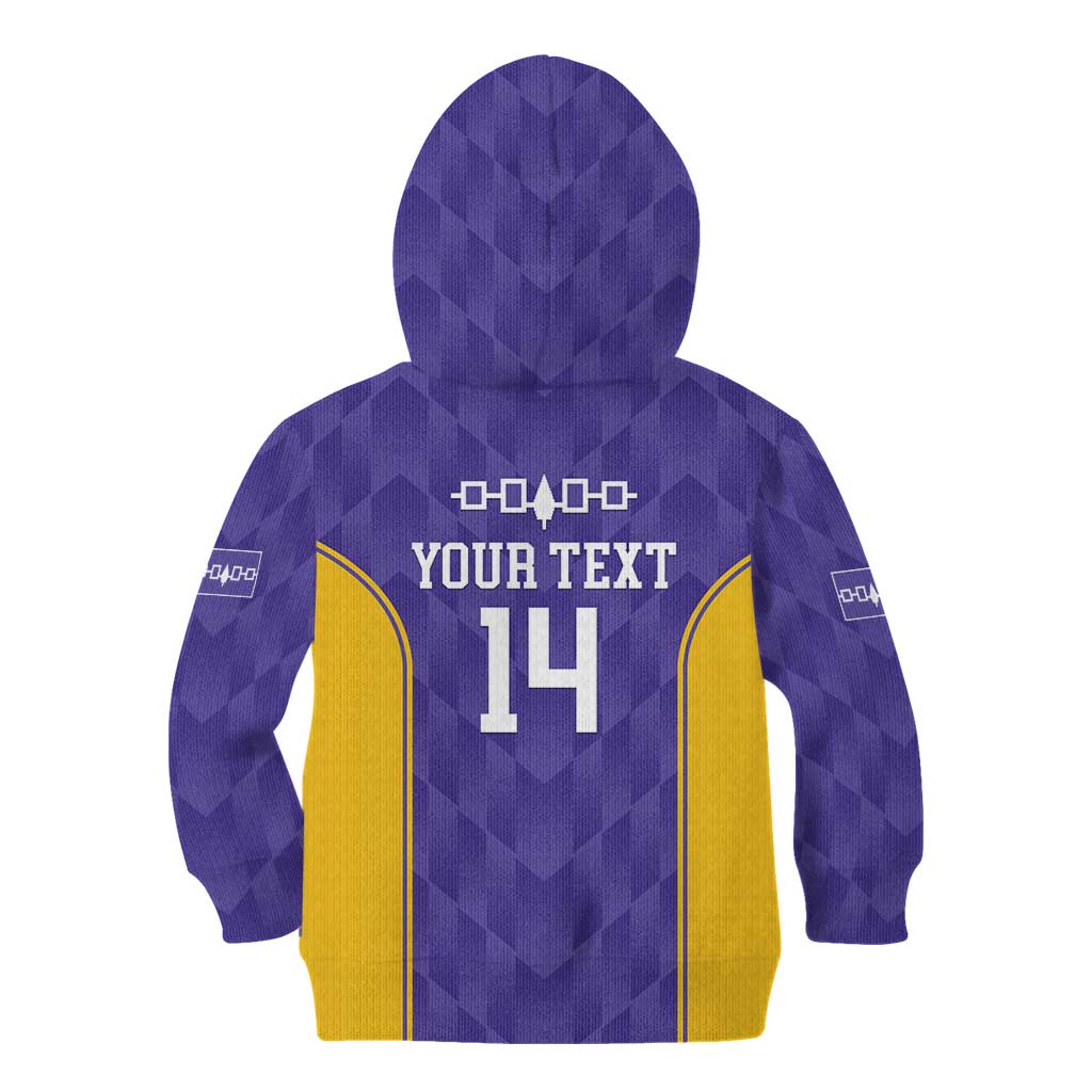 Custom Haudenosaunee Lacrosse Kid Hoodie 2025 Go Nationals