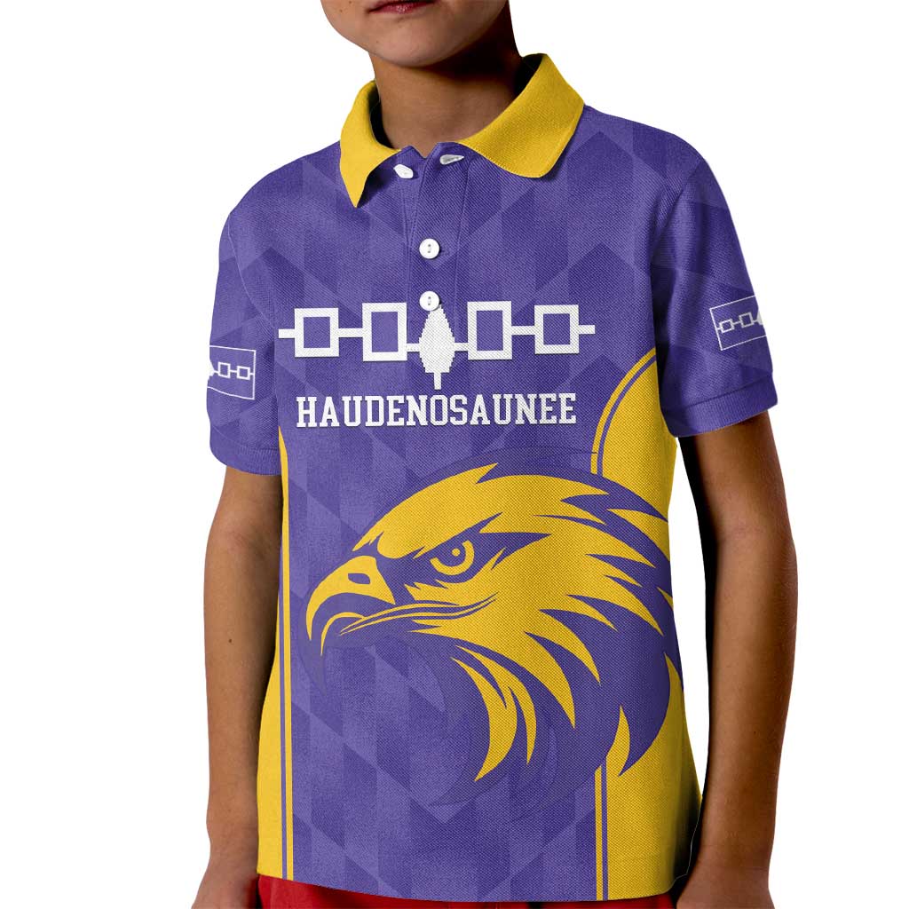 Custom Haudenosaunee Lacrosse Kid Polo Shirt 2025 Go Nationals
