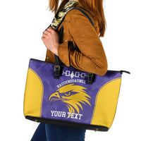 Custom Haudenosaunee Lacrosse Leather Tote Bag 2025 Go Nationals
