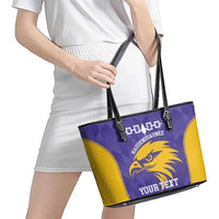 Custom Haudenosaunee Lacrosse Leather Tote Bag 2025 Go Nationals