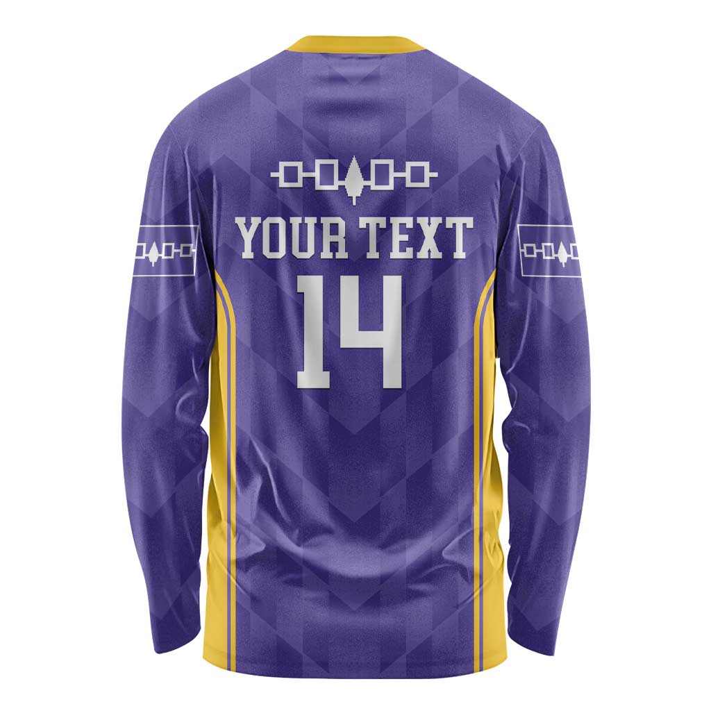 Custom Haudenosaunee Lacrosse Long Sleeve Shirt 2025 Go Nationals