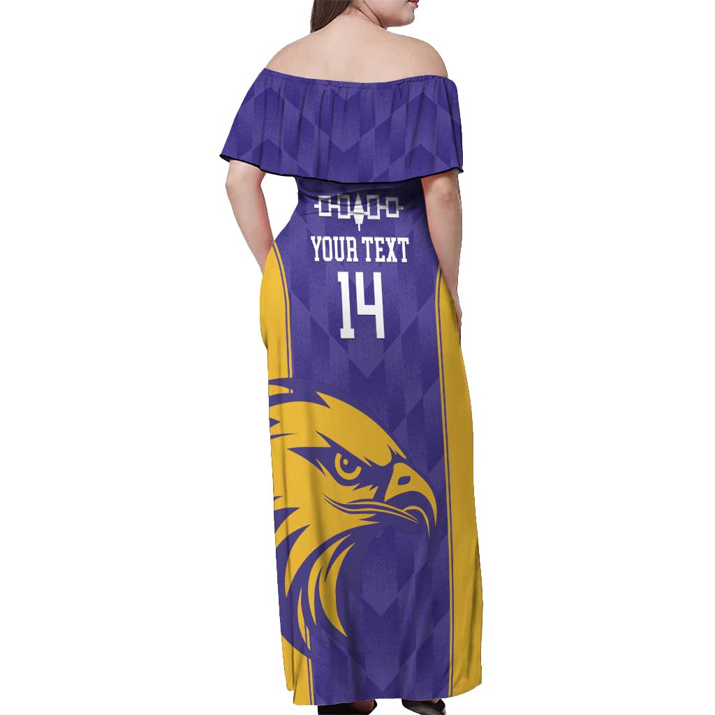 Custom Haudenosaunee Lacrosse Off Shoulder Maxi Dress 2025 Go Nationals