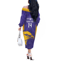 Custom Haudenosaunee Lacrosse Off The Shoulder Long Sleeve Dress 2025 Go Nationals