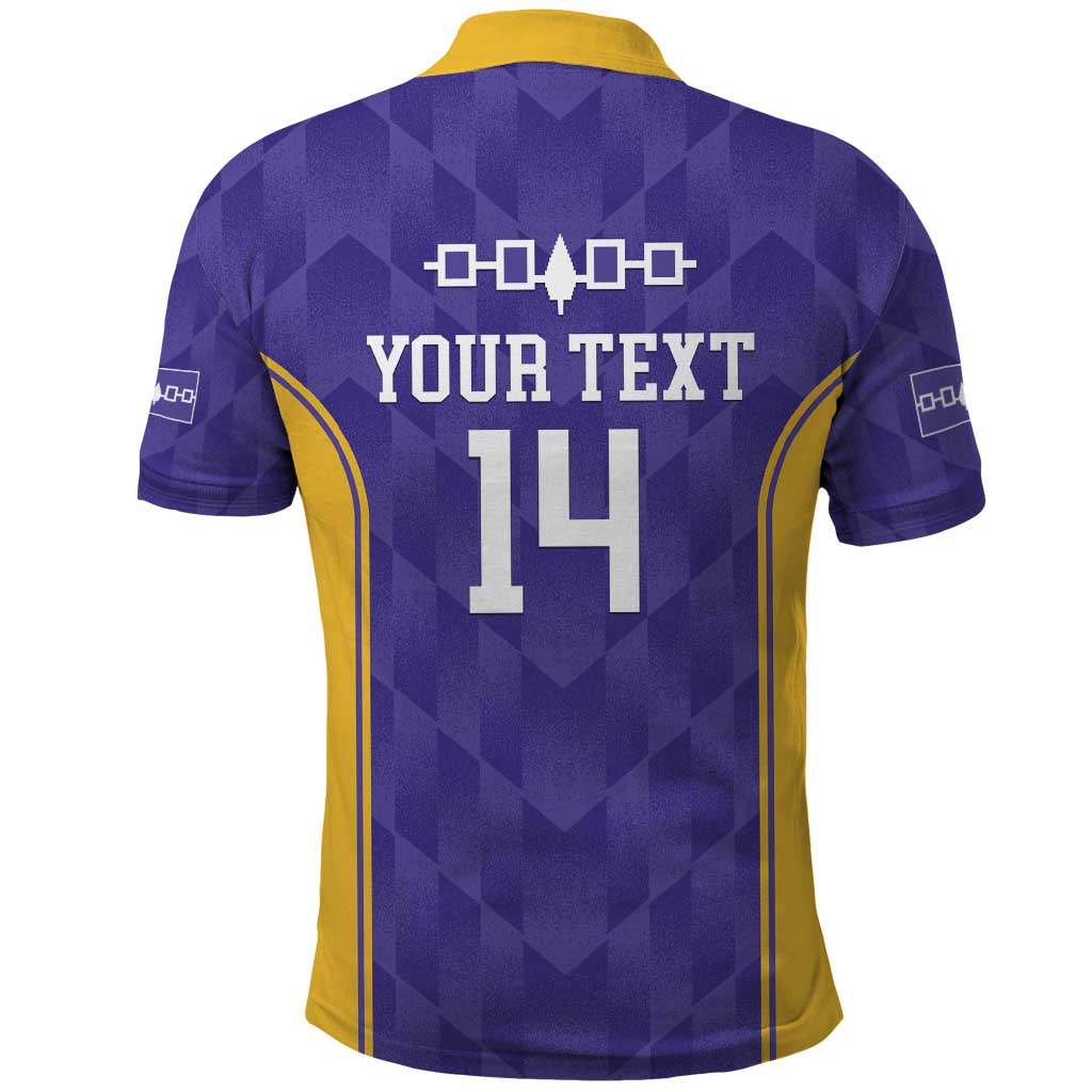 Custom Haudenosaunee Lacrosse Polo Shirt 2025 Go Nationals