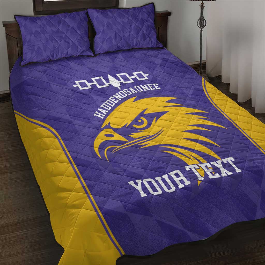 Custom Haudenosaunee Lacrosse Quilt Bed Set 2025 Go Nationals