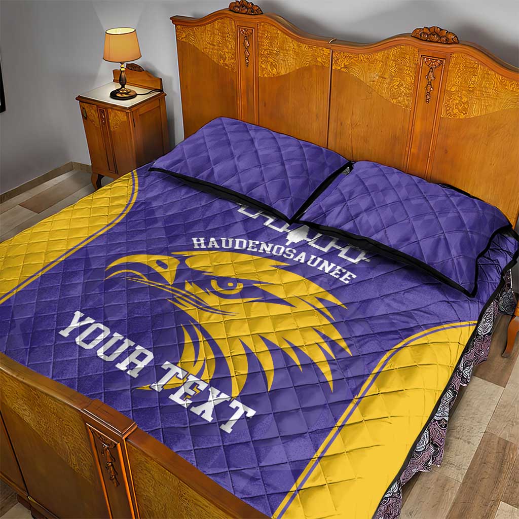 Custom Haudenosaunee Lacrosse Quilt Bed Set 2025 Go Nationals