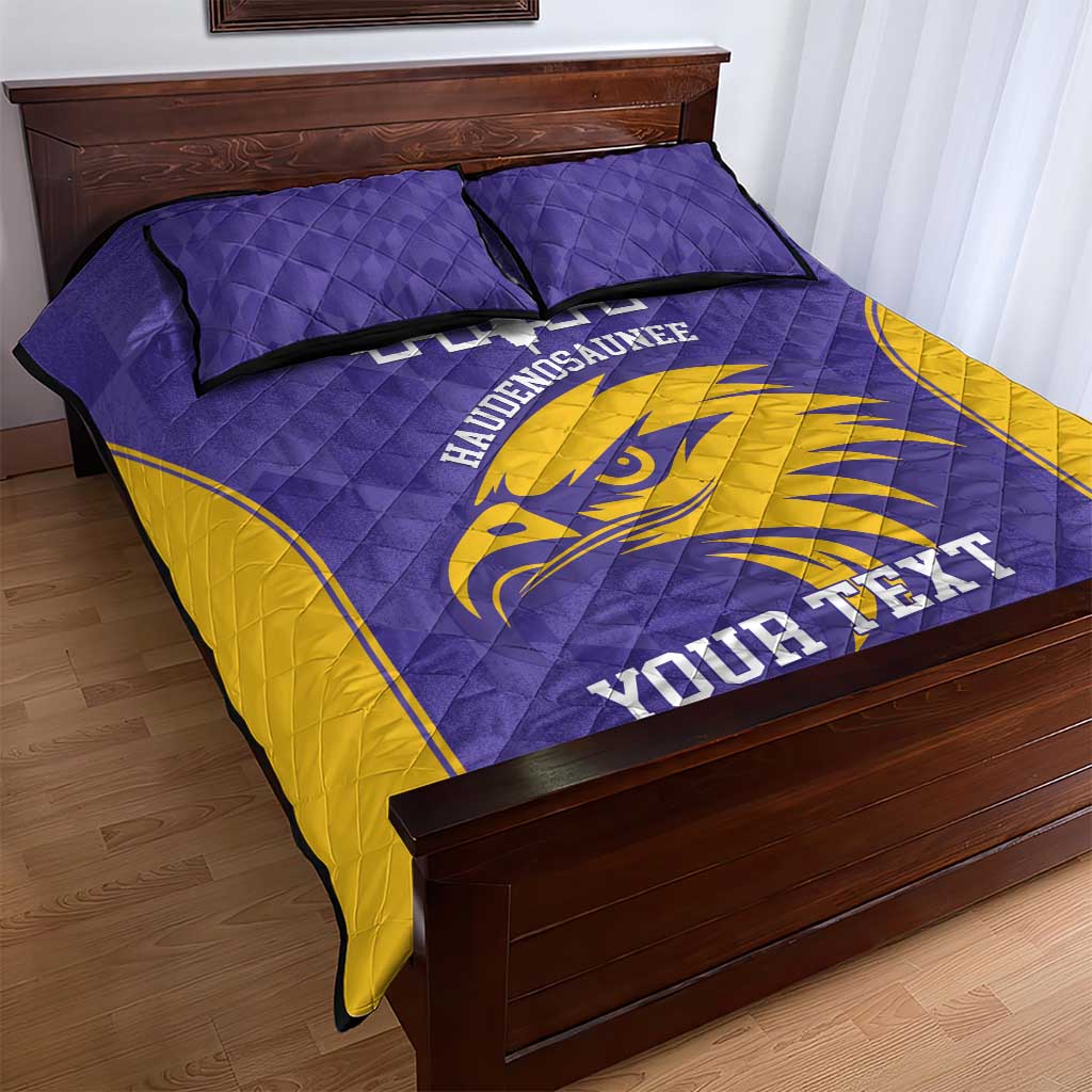 Custom Haudenosaunee Lacrosse Quilt Bed Set 2025 Go Nationals