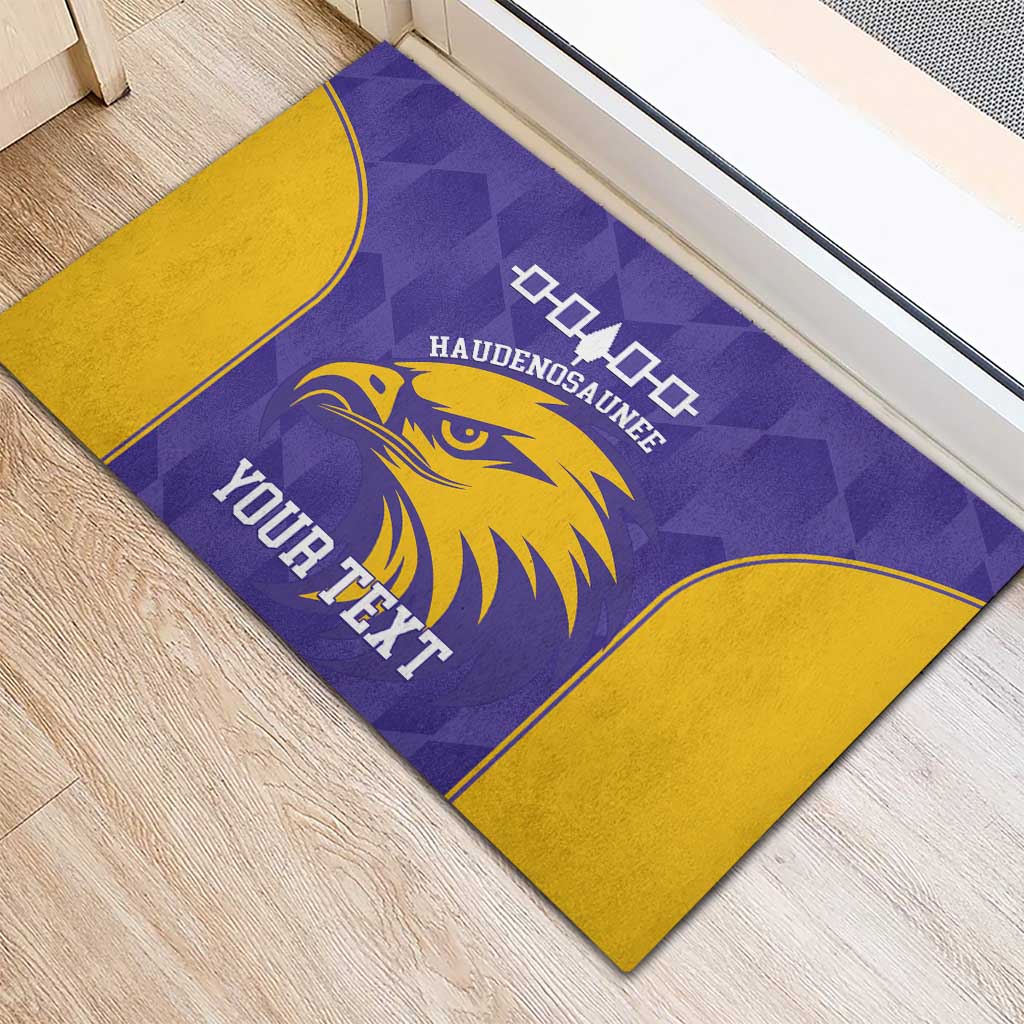 Custom Haudenosaunee Lacrosse Rubber Doormat 2025 Go Nationals