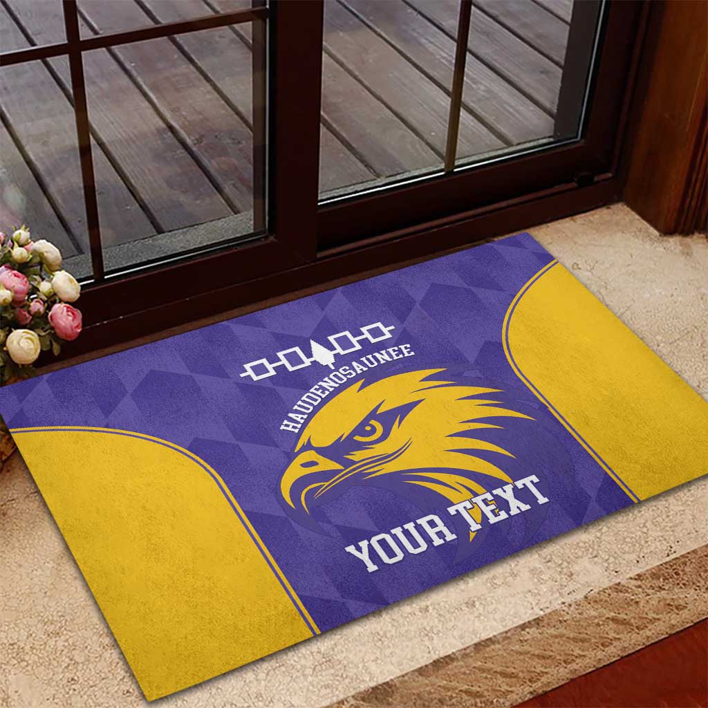 Custom Haudenosaunee Lacrosse Rubber Doormat 2025 Go Nationals