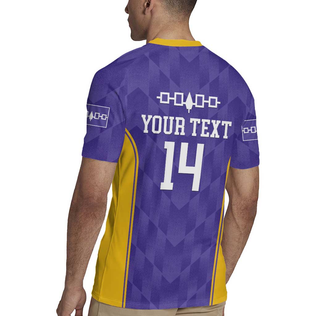 Custom Haudenosaunee Lacrosse Rugby Jersey 2025 Go Nationals