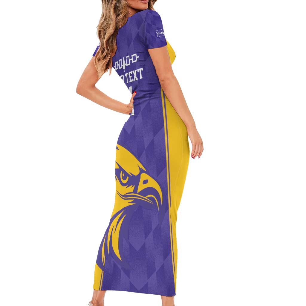 Custom Haudenosaunee Lacrosse Short Sleeve Bodycon Dress 2025 Go Nationals