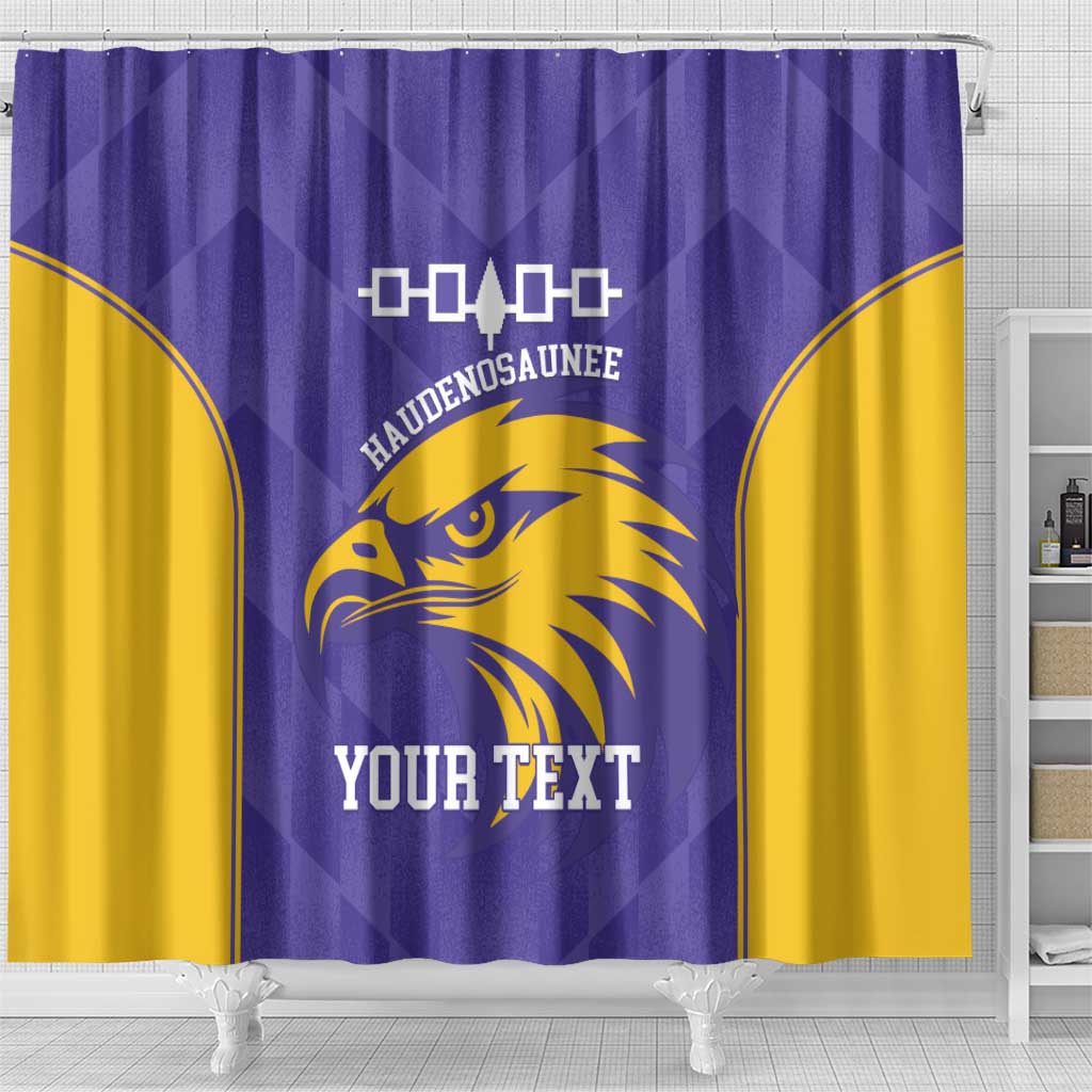 Custom Haudenosaunee Lacrosse Shower Curtain 2025 Go Nationals