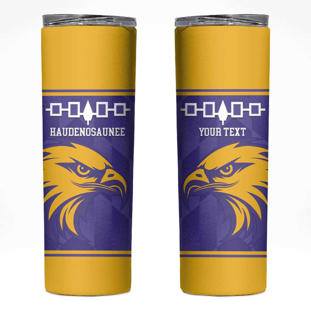 Custom Haudenosaunee Lacrosse Skinny Tumbler 2025 Go Nationals