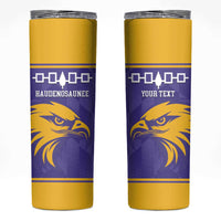 Custom Haudenosaunee Lacrosse Skinny Tumbler 2025 Go Nationals