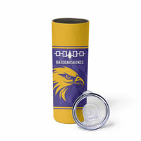 Custom Haudenosaunee Lacrosse Skinny Tumbler 2025 Go Nationals