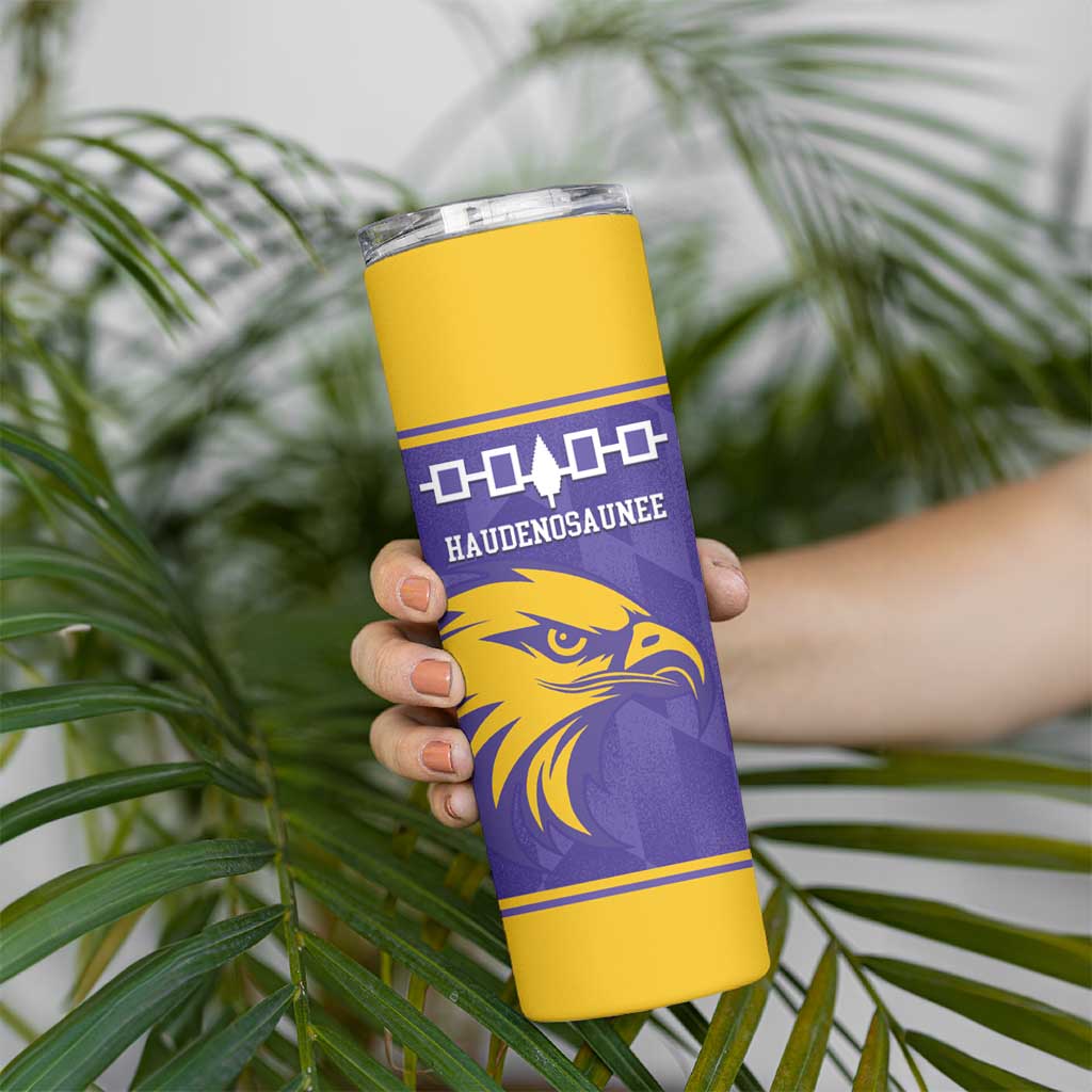 Custom Haudenosaunee Lacrosse Skinny Tumbler 2025 Go Nationals