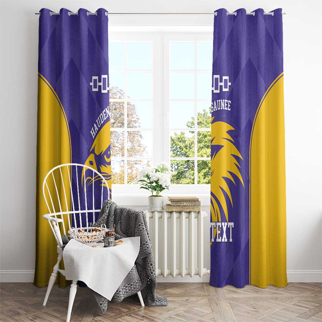 Custom Haudenosaunee Lacrosse Window Curtain 2025 Go Nationals