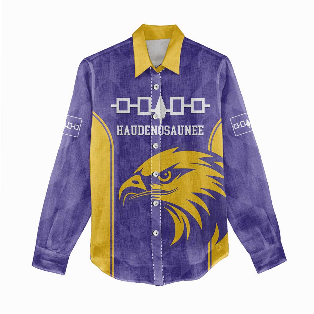 Custom Haudenosaunee Lacrosse Women Casual Shirt 2025 Go Nationals