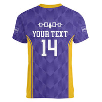 Custom Haudenosaunee Lacrosse Women V-Neck T-Shirt 2025 Go Nationals