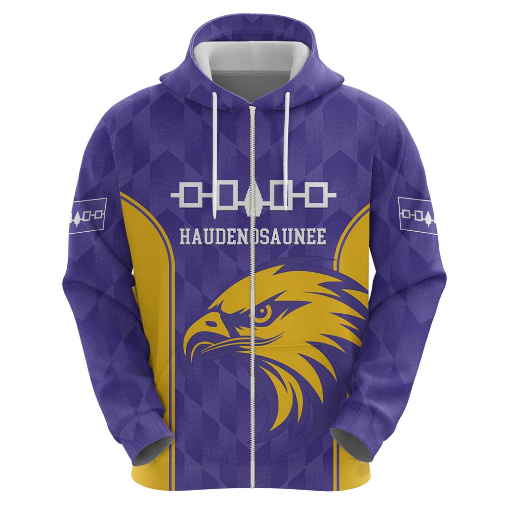 Custom Haudenosaunee Lacrosse Zip Hoodie 2025 Go Nationals