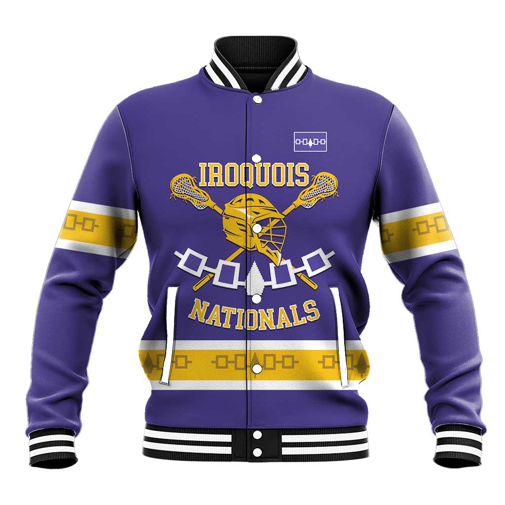 Custom Iroquois Lacrosse Baseball Jacket Haudenosaunee Nationals