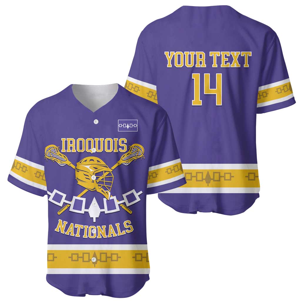 Custom Iroquois Lacrosse Baseball Jersey Haudenosaunee Nationals