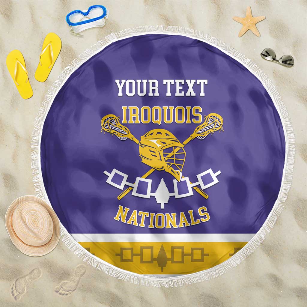 Custom Iroquois Lacrosse Beach Blanket Haudenosaunee Nationals