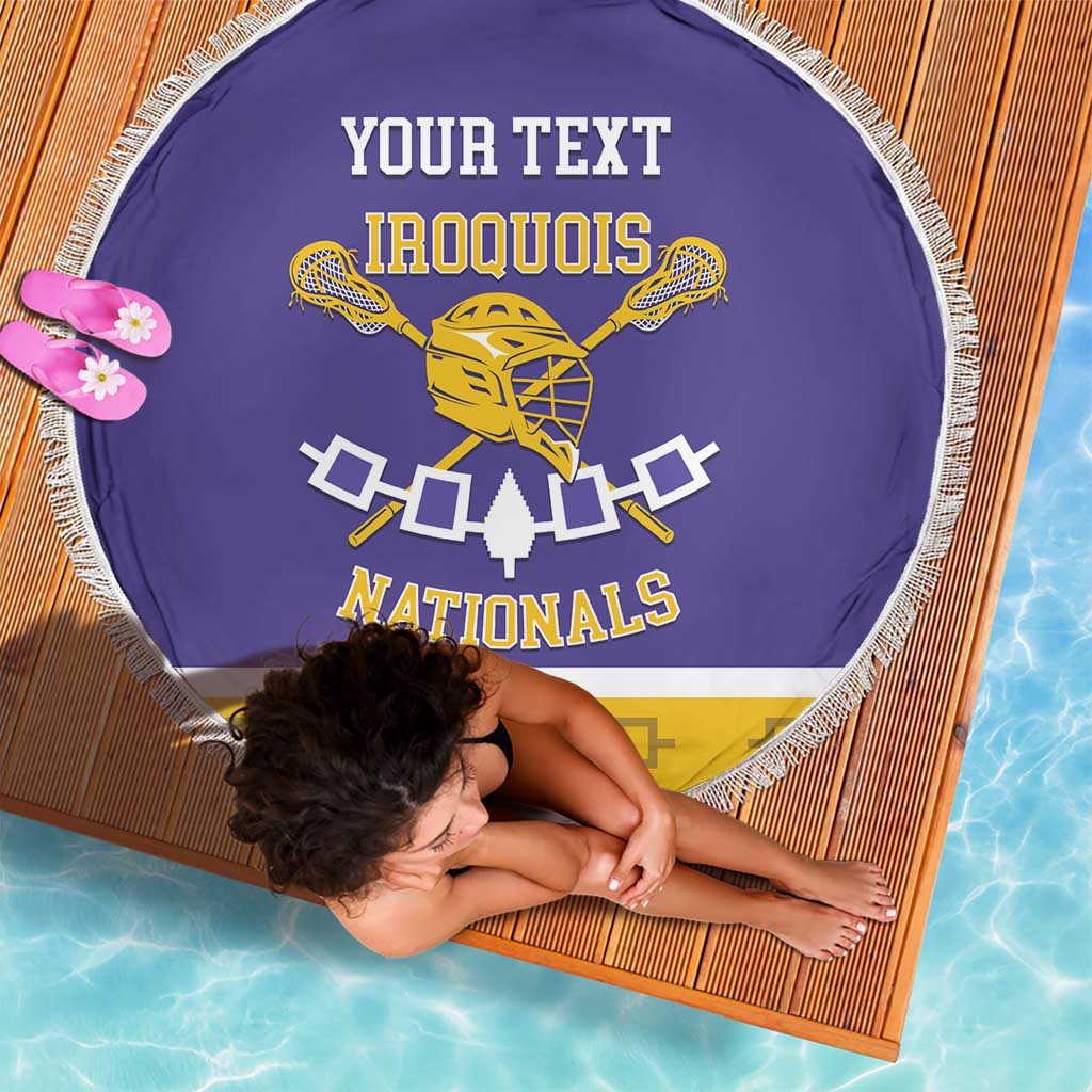 Custom Iroquois Lacrosse Beach Blanket Haudenosaunee Nationals