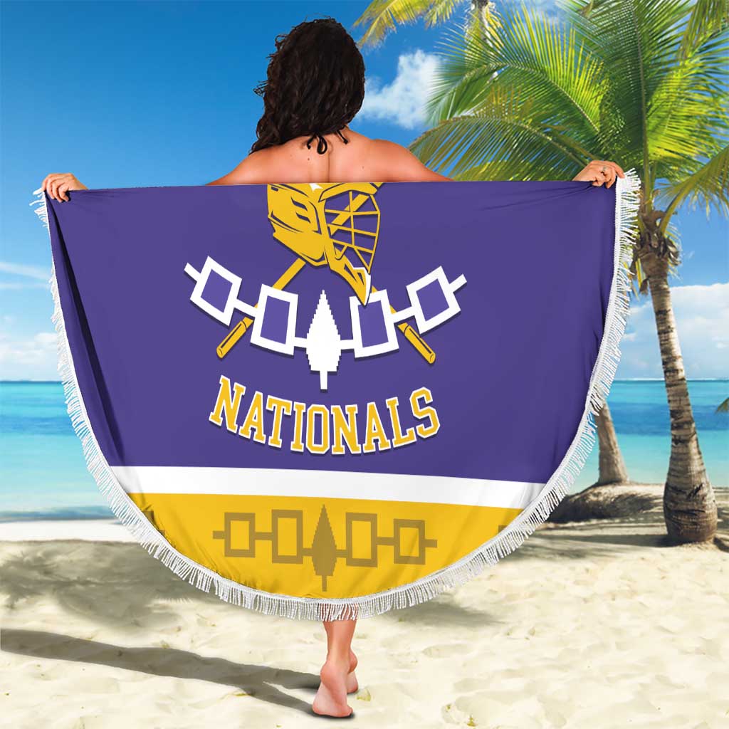 Custom Iroquois Lacrosse Beach Blanket Haudenosaunee Nationals