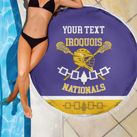 Custom Iroquois Lacrosse Beach Blanket Haudenosaunee Nationals
