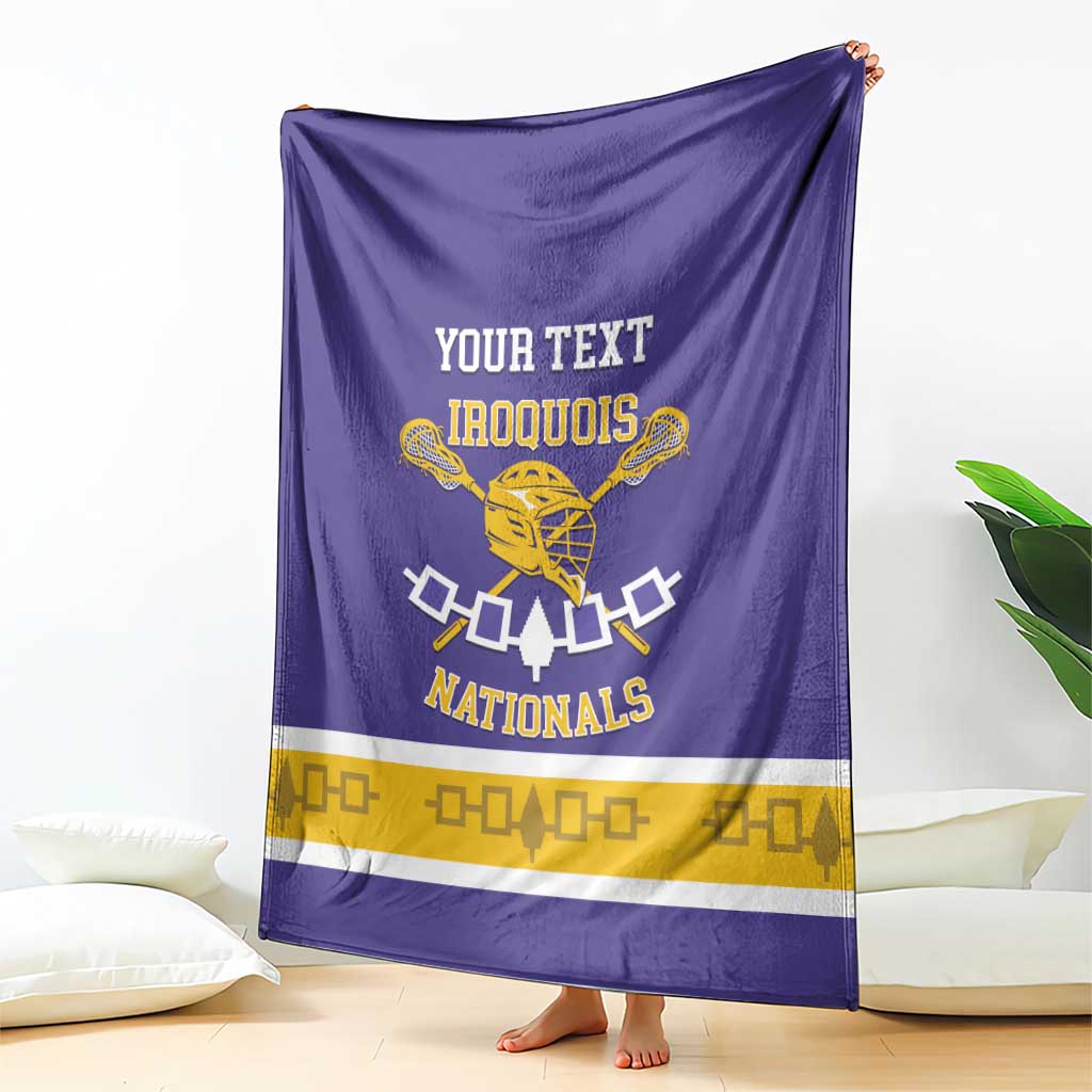 Custom Iroquois Lacrosse Blanket Haudenosaunee Nationals
