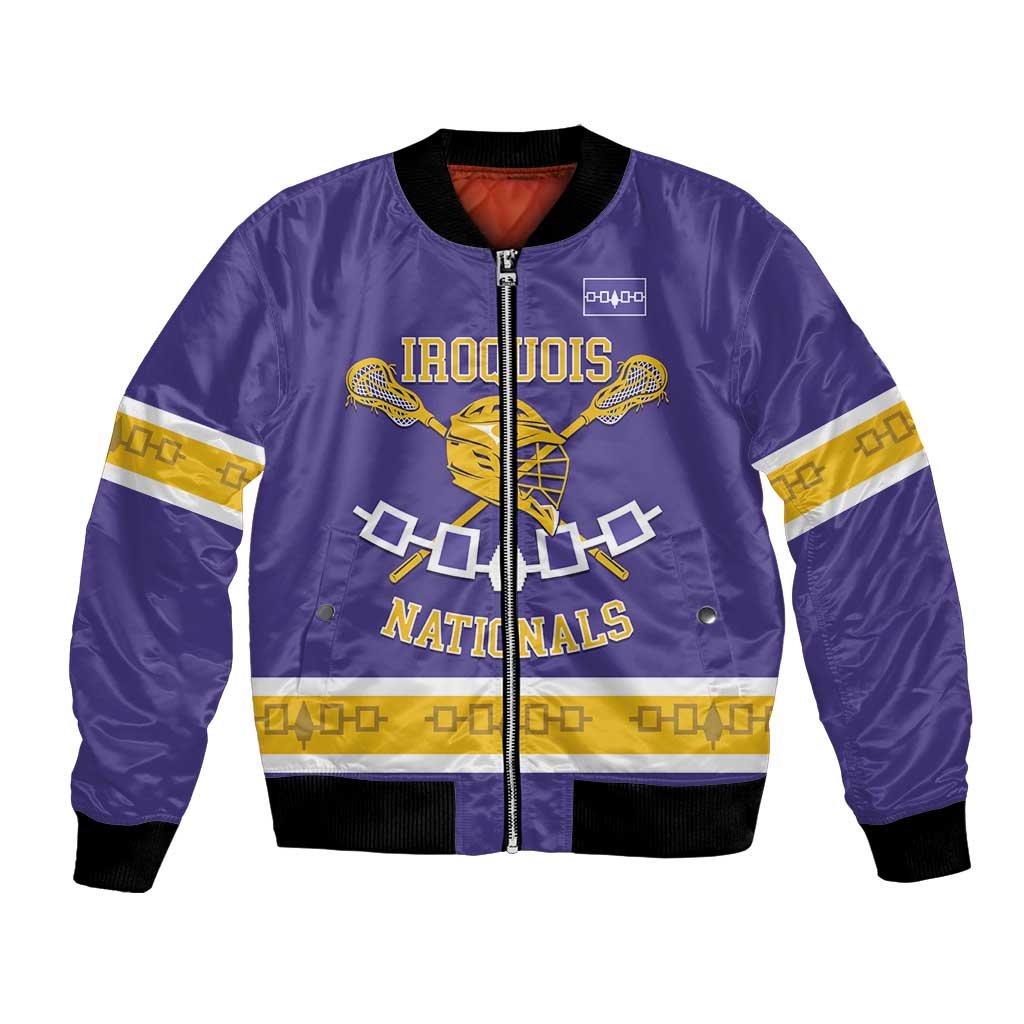Custom Iroquois Lacrosse Bomber Jacket Haudenosaunee Nationals