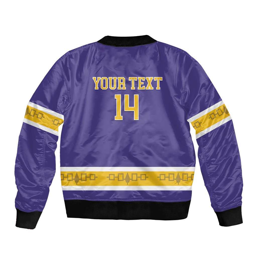 Custom Iroquois Lacrosse Bomber Jacket Haudenosaunee Nationals