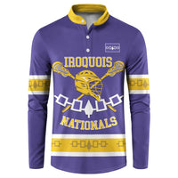 Custom Iroquois Lacrosse Button Sweatshirt Haudenosaunee Nationals