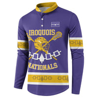 Custom Iroquois Lacrosse Button Sweatshirt Haudenosaunee Nationals